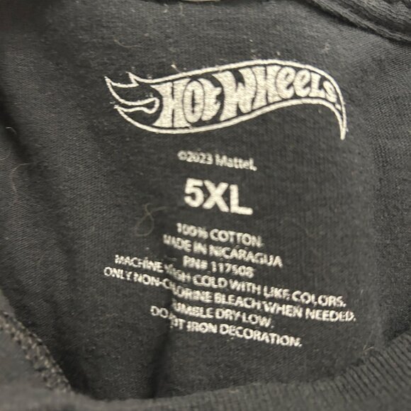 Hot Wheels Catch Me If You Can Black T-Shirt 5XL 100% Cotton Graphic Tee - Picture 5 of 5